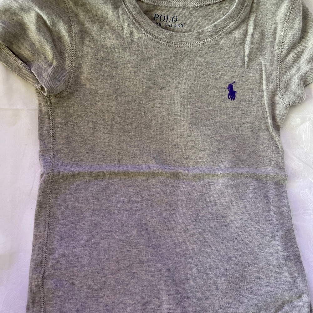 polo ralph lauren girls Jersey Tee  short sleeve size 5